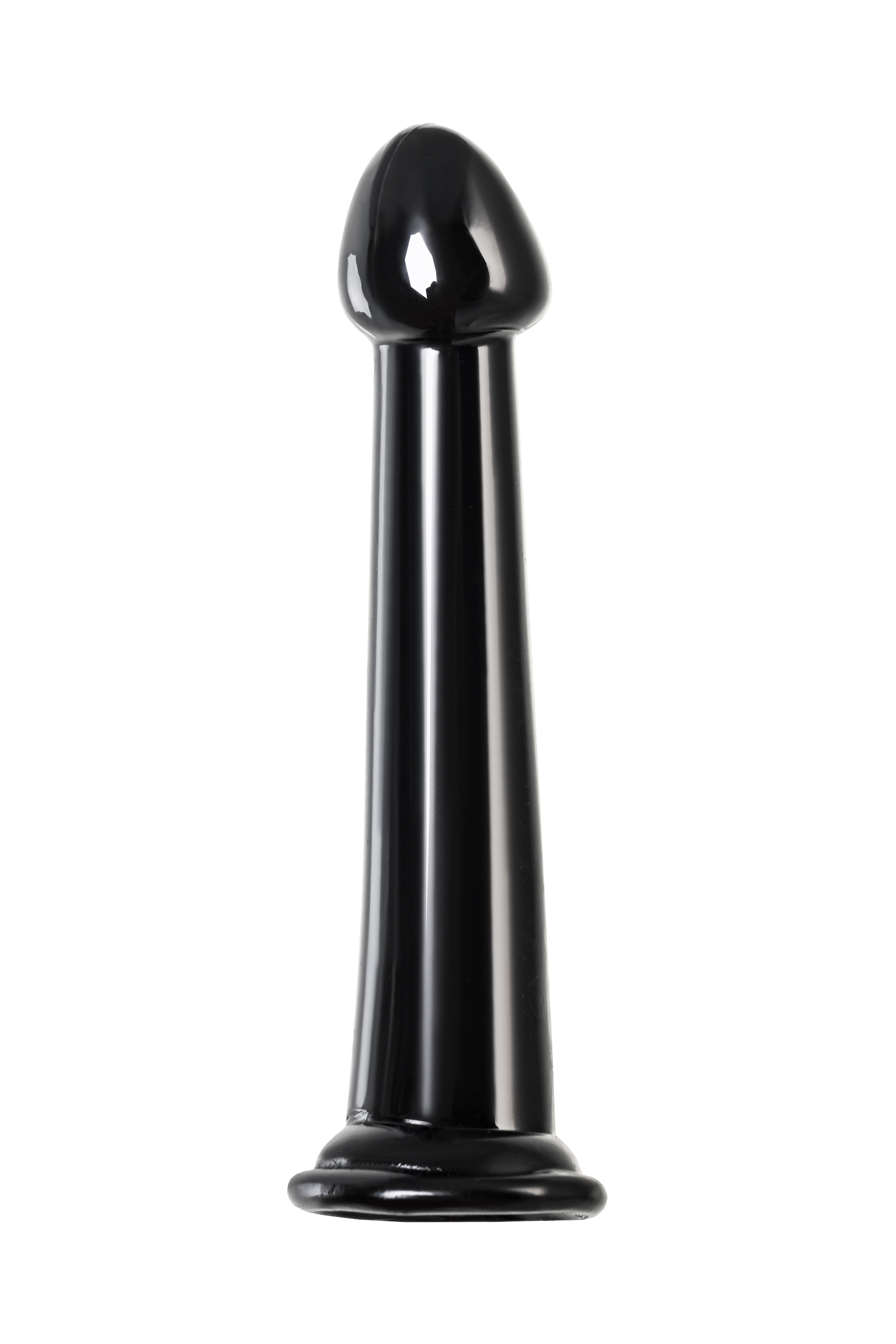Нереалистичный фаллоимитатор Jelly Dildo M Toyfa Basic черный 18 см