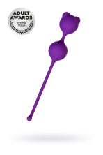 Силиконовые вагинальные шарики A-Toys by Toyfa Meeko фиолетовые 16,4 см