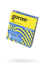 Классические презервативы Ganzo Classic двойная смазка 18,5 см 3 шт