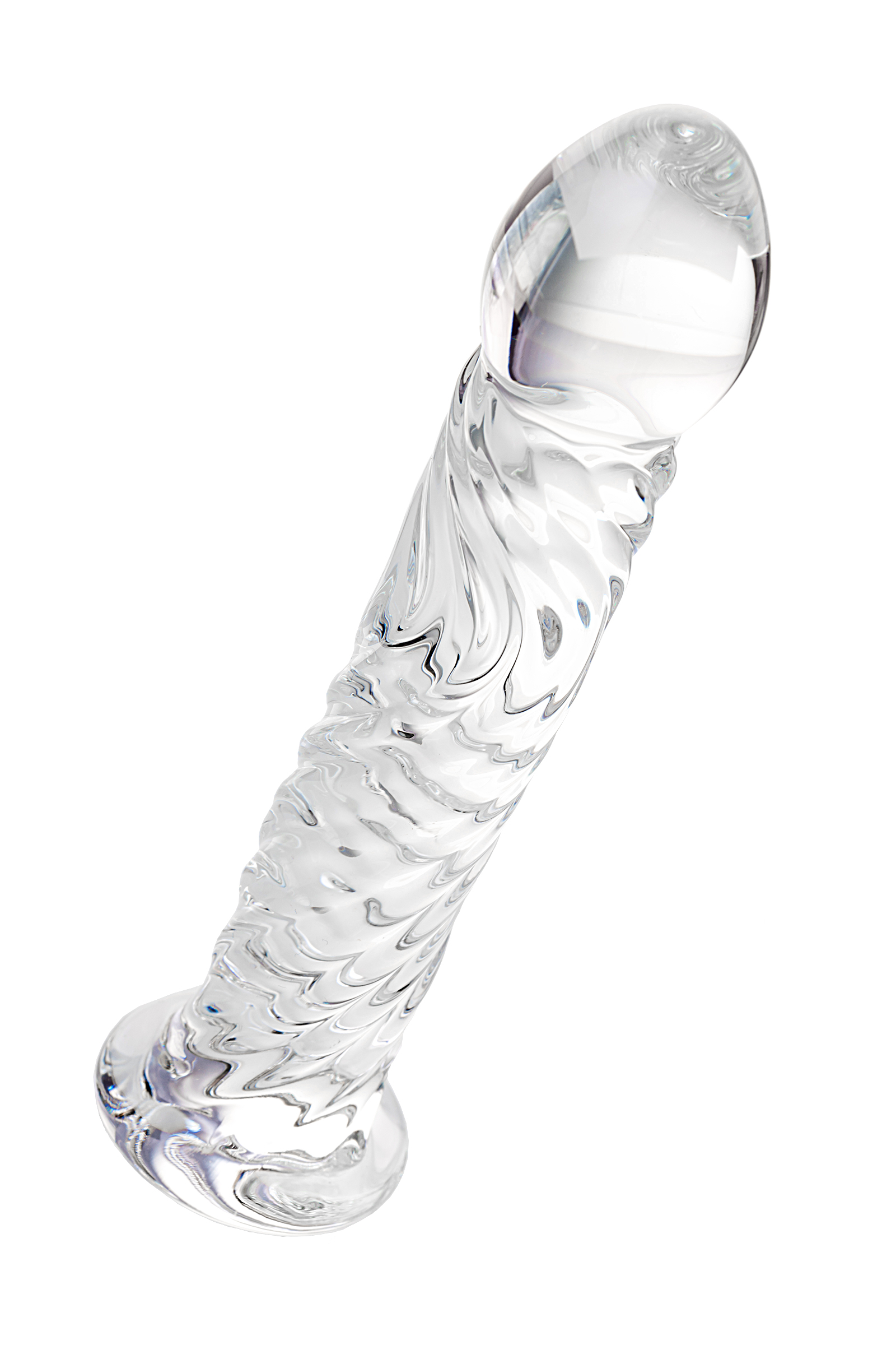 Стеклянный нереалистичный фаллоимитатор Sexus Glass прозрачный 16,5 см