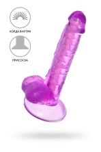 Реалистичный фаллоимитатор A-Toys by Toyfa Celiam TPE фиолетовый 20.5 см