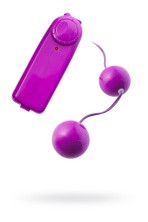 Вагинальные шарики с вибрацией Toyfa ABS пластик фиолетовый 12,2 см
