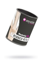 Мастурбатор Mystim MasturbaTIN Ribbed Ritay белый 4,5 см