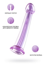 Нереалистичный фаллоимитатор Jelly Dildo M Toyfa Basic фиолетовый 18 см