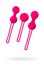 Силиконовые вагинальные шарики A-Toys by Toyfa Redvil розовые 16,5 см