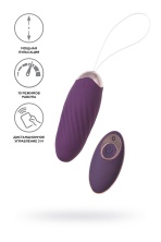 Силиконовое виброяйцо с с имитацией фрикций Jos Bumpy фиолетовое 9 см
