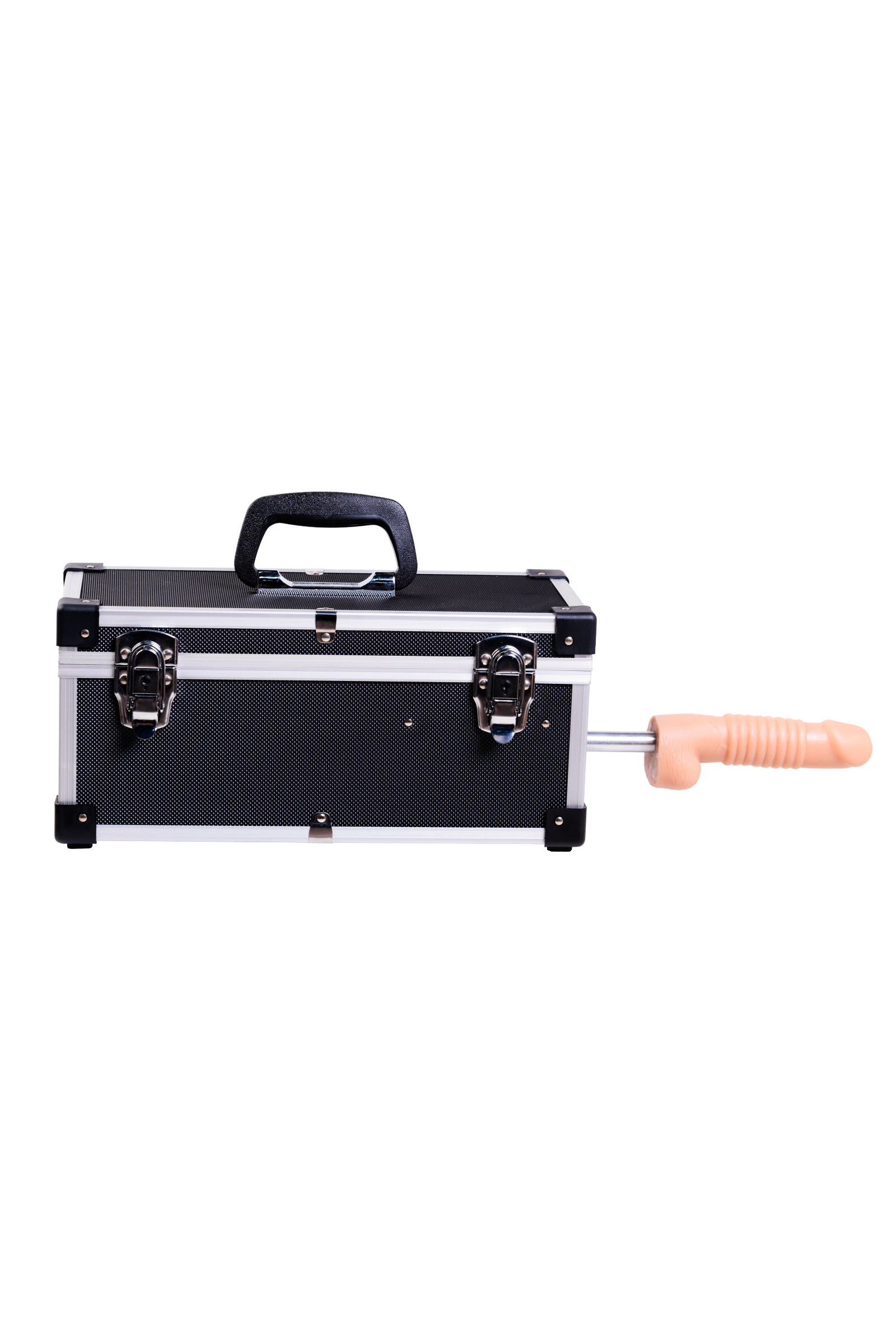 Секс-чемодан с двумя сменными насадками Diva Tool Box черный 41 см
