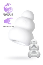 Мастурбатор нереалистичный MensMax Pucchi Clione белый 6,5 см