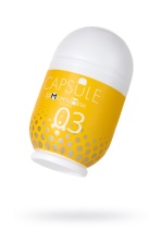 Мастурбатор нереалистичный MensMax Capsule 03 Kanoko желтый 8 см