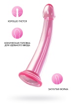 Нереалистичный фаллоимитатор Jelly Dildo L Toyfa Basic розовый 20 см