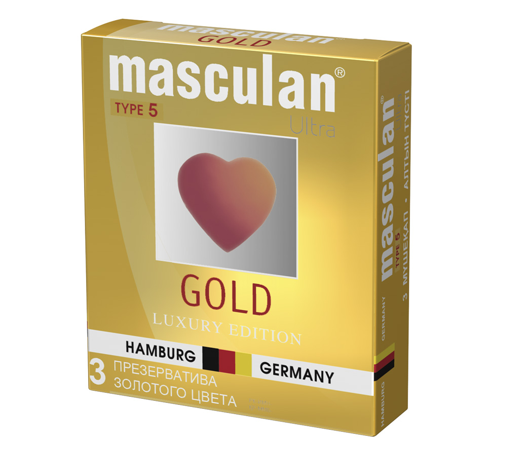Презервативы Masculan 5 Ultra Gold № 3 19 см 3 шт