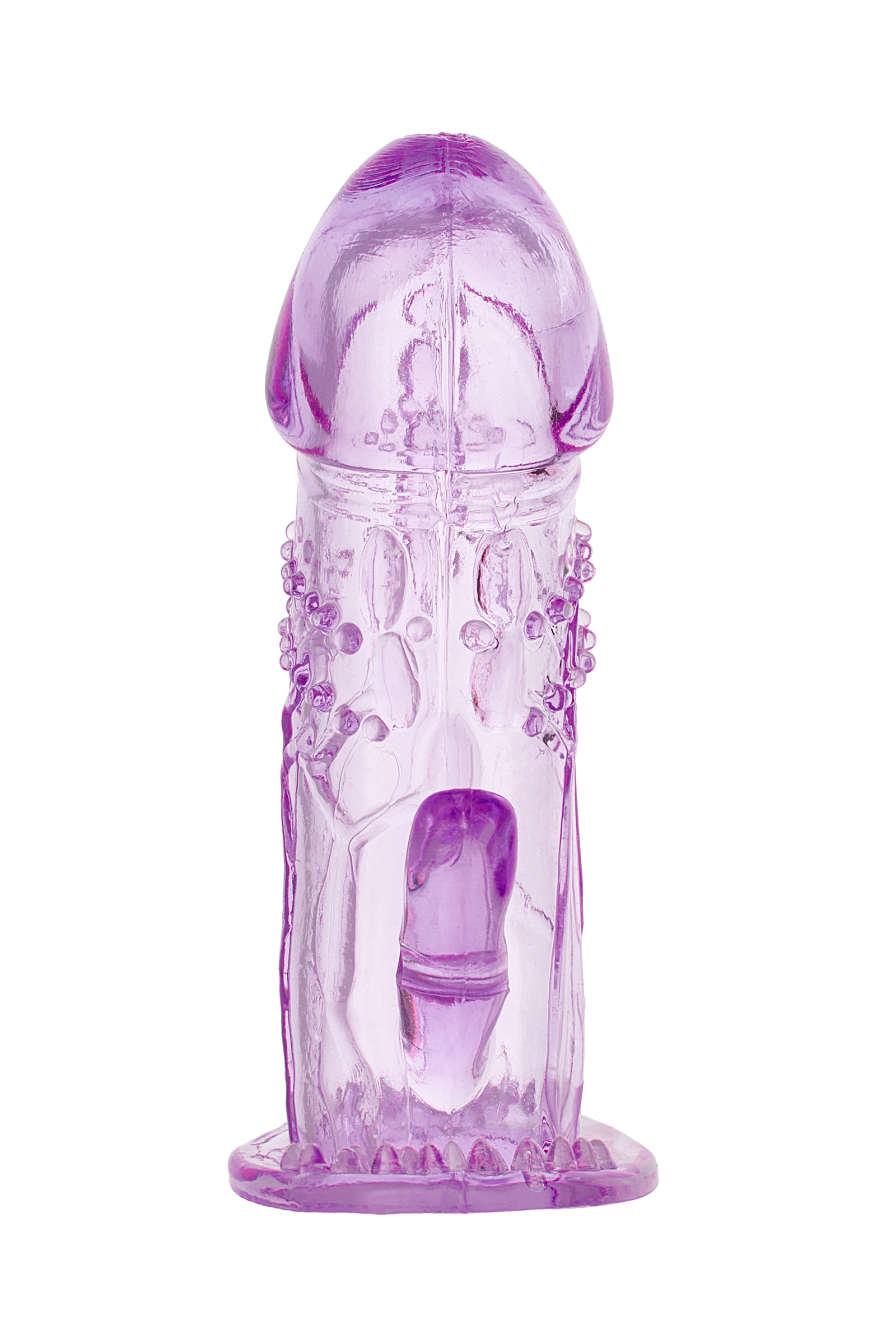 Насадка на пенис Toyfa фиолетовая 13 см