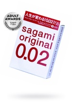 Ультратонкие презервативы Sagami Оriginal 0.02 19 см 3 шт