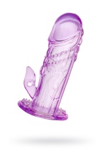 Насадка на пенис Toyfa фиолетовая 13 см