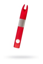 Силиконовый вибратор клиторальный Qvibry красный, 12 см