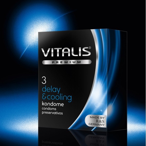 Охлаждающий презервативы Vitalis Premium 18 см 3 шт