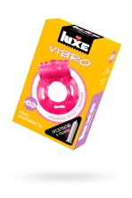 Комплект виброкольцо Luxe Vibro Ужас Альпиниста и презерватив розовый 18 см