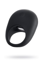 Силиконовое эрекционное кольцо на пенис Oivita ORing Plus черное 6.5 см
