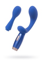 Силиконовый нереалистичный вибратор Le Stelle Perks Series EXC синий 17 см