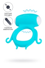 Силиконовое виброкольцо на пенис A-Toys by Toyfa Sair голубое 2,6 см