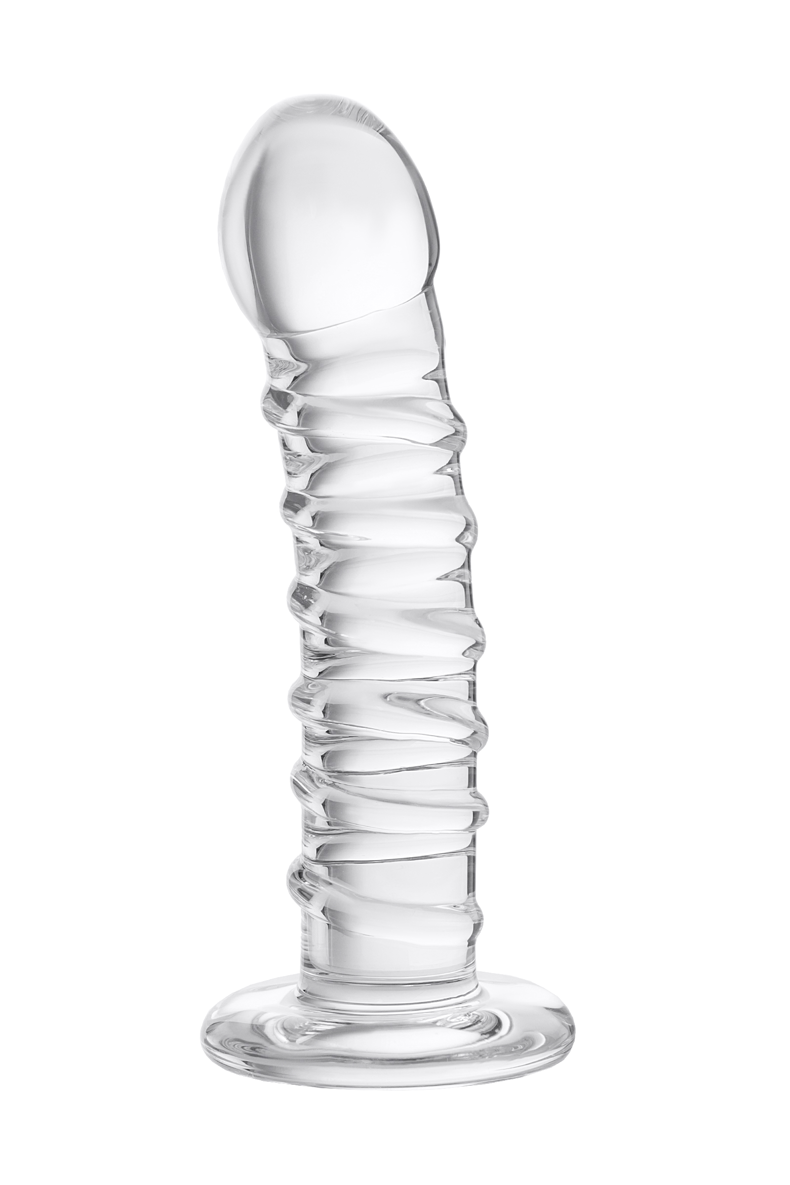 Стеклянный нереалистичный фаллоимитатор Sexus Glass прозрачный 16 см