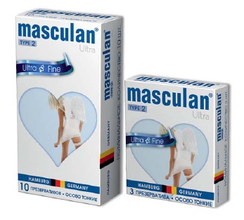 Ультратонкие презервативы Masculan Ultra 2 19 см 3 шт