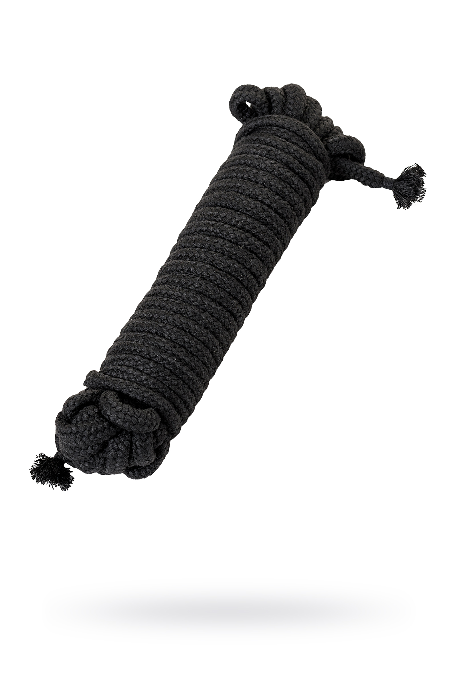 Текстильная веревка для бондажа Toyfa Theatre черная 1000 см