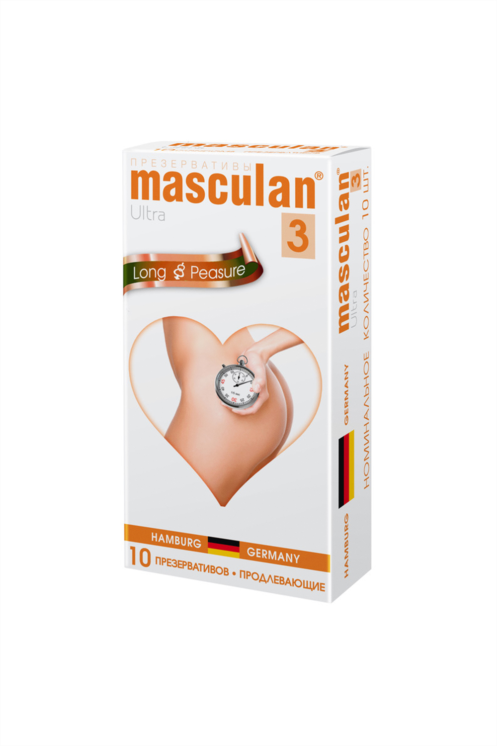 Пролонгирующие презервативы Masculan Ultra 3 19 см 10 шт