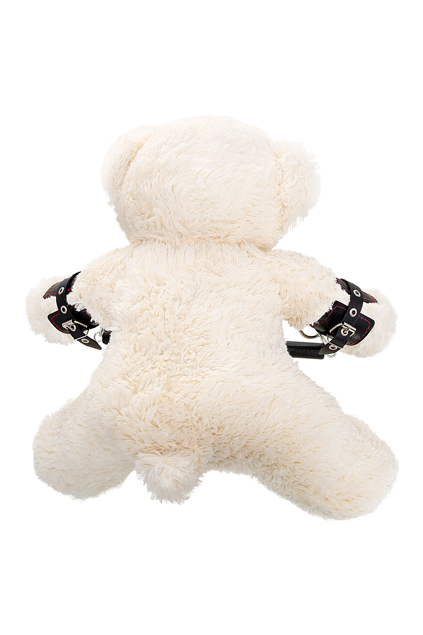 Бондажный кожаный набор Pecado BDSM Медведь белый черный