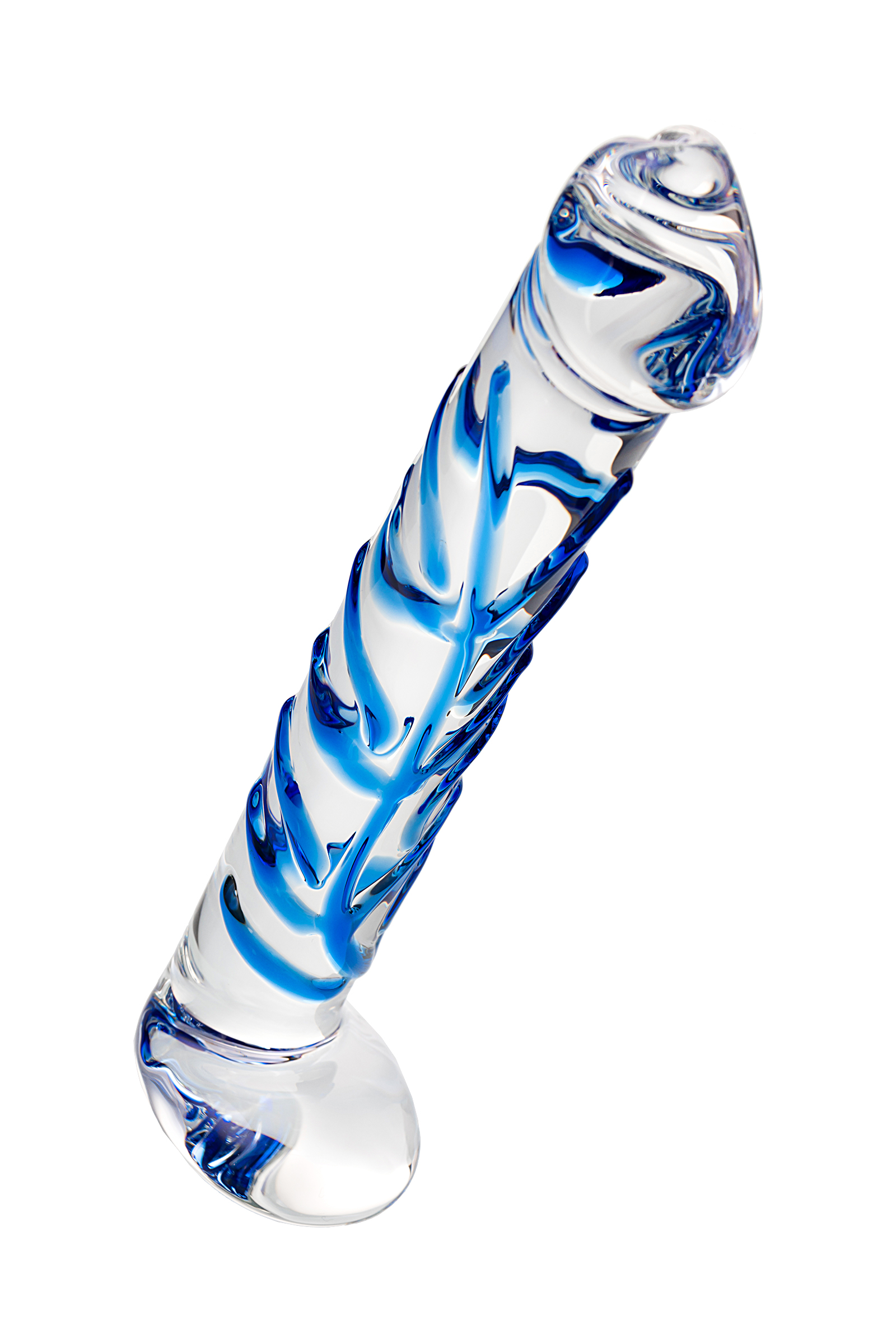 Стеклянный нереалистичный фаллоимитатор Sexus Glass прозрачный 17 см