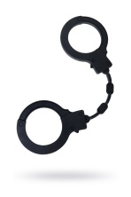 Силиконовые наручники Штучки-дрючки черные 33 см