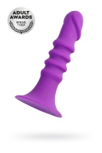 Силиконовый анальный фаллоимитатор A-Toys Drilly фиолетовый 14 см