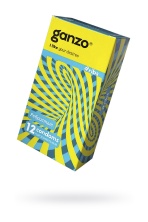 Ребристые презервативы Ganzo Ribs 18 см 12 шт