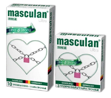 Ультрапрочные презервативы Masculan Ultra Safe 4 19 см 3 шт
