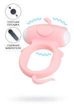 Силиконовое виброкольцо на пенис A-Toys by Toyfa Kear розовое 2 см