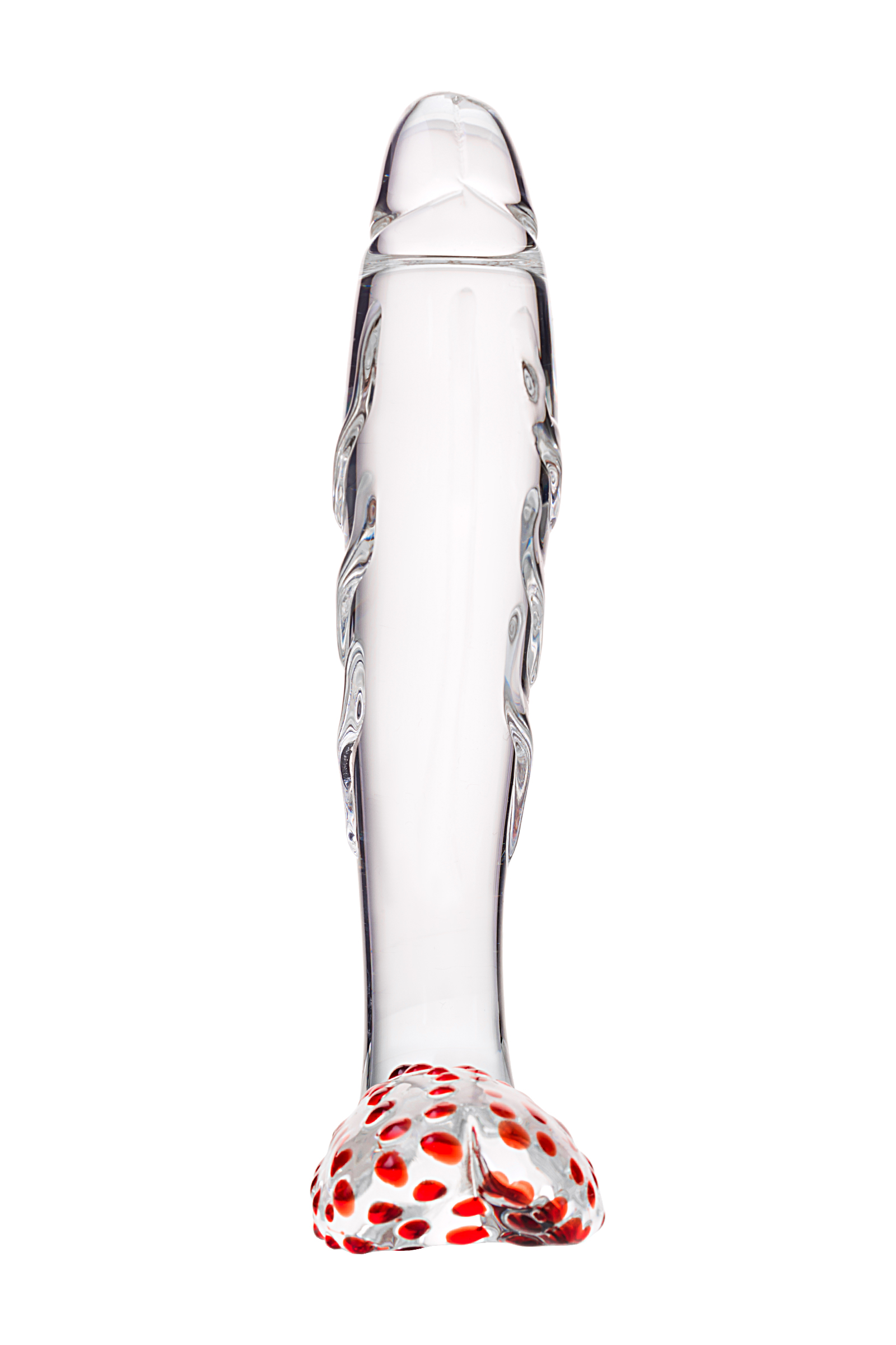 Стеклянный нереалистичный фаллоимитатор Sexus Glass прозрачный 17,5 см
