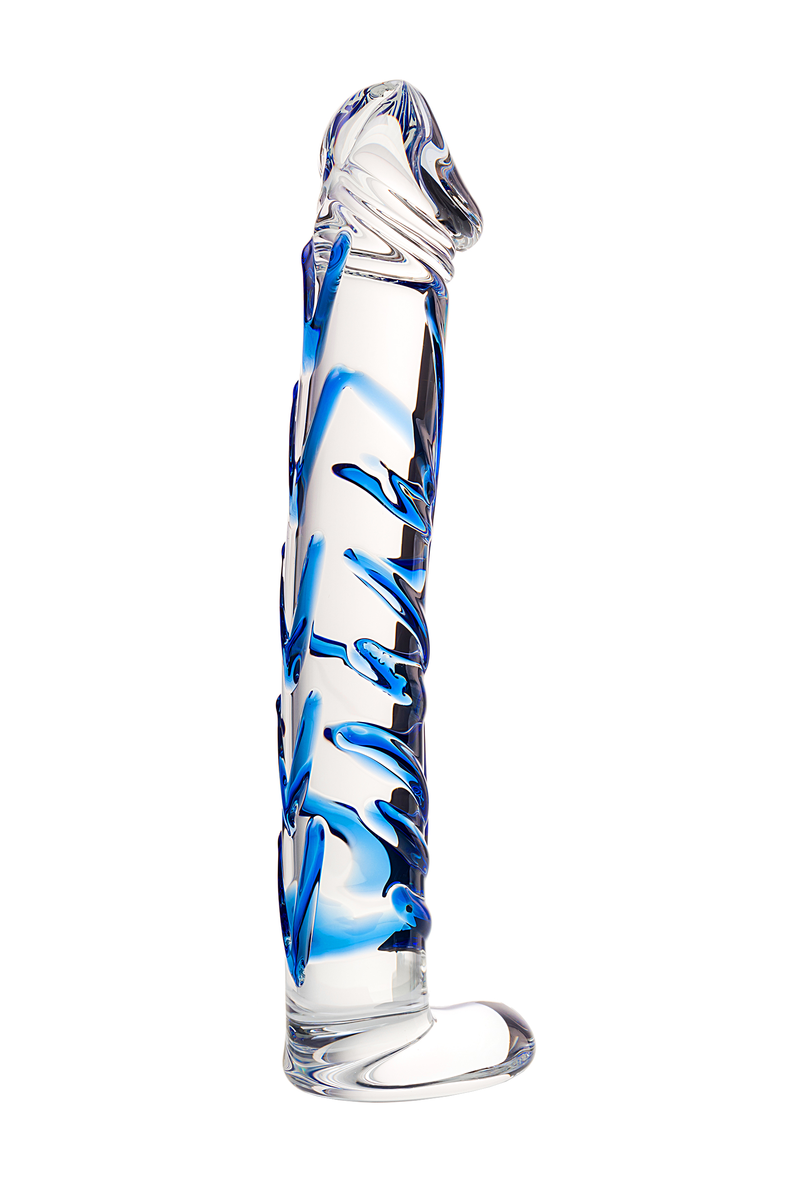 Стеклянный нереалистичный фаллоимитатор Sexus Glass прозрачный 17 см