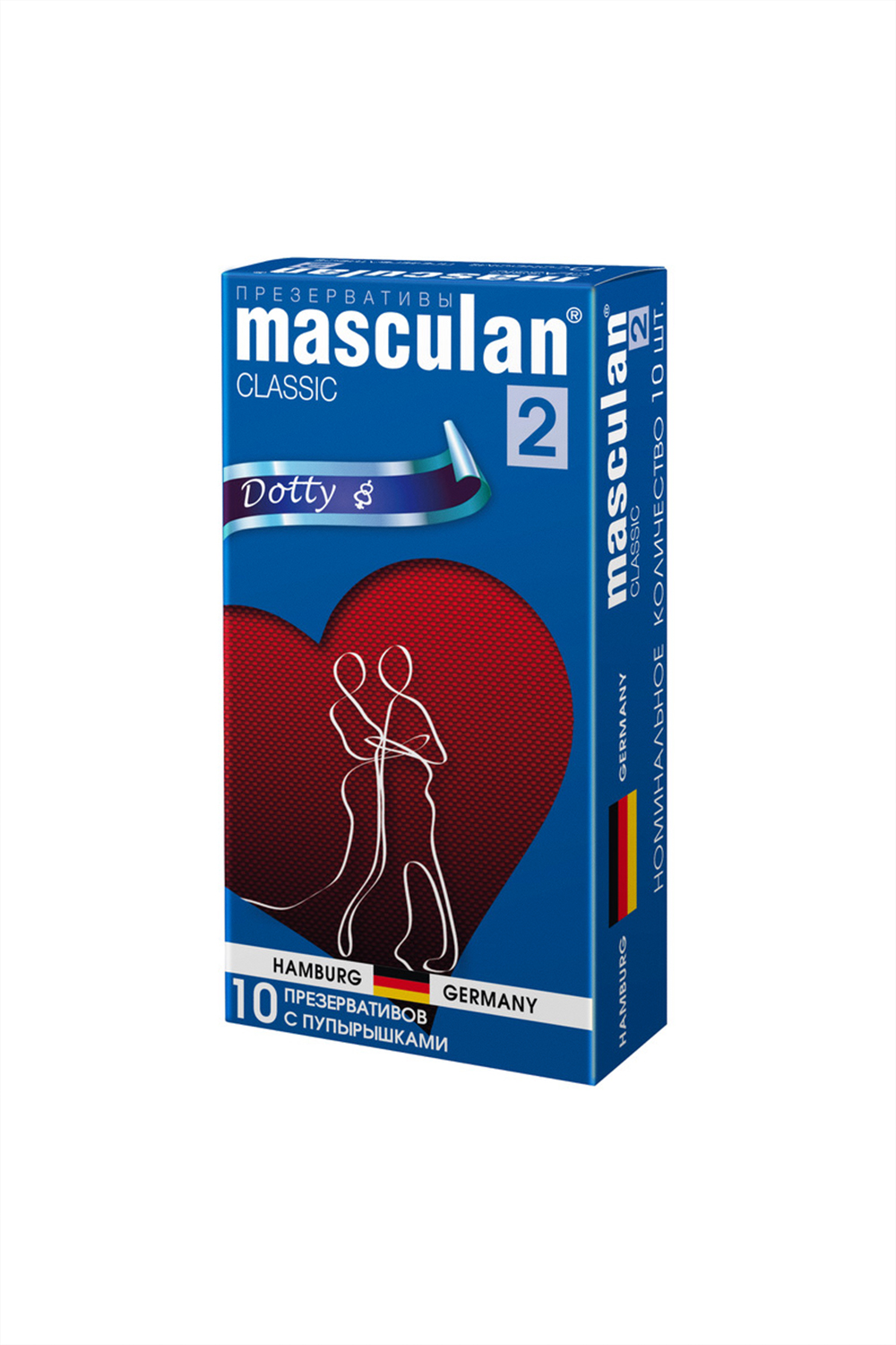 Презервативы Masculan Classic 2 Doty розовые 19 см 10 шт