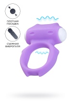 Силиконовое виброкольцо на пенис A-Toys by Toyfa Zort фиолетовое 2 см
