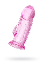 Насадка на пенис Toyfa розовая 13,5 см