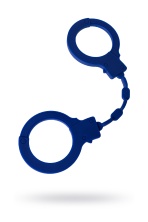 Силиконовые наручники Штучки-дрючки синие 33 см
