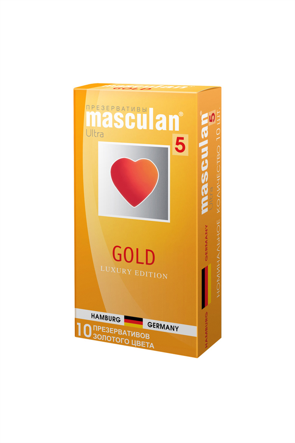 Презервативы Masculan 5 Ultra Gold 19 см 10 шт