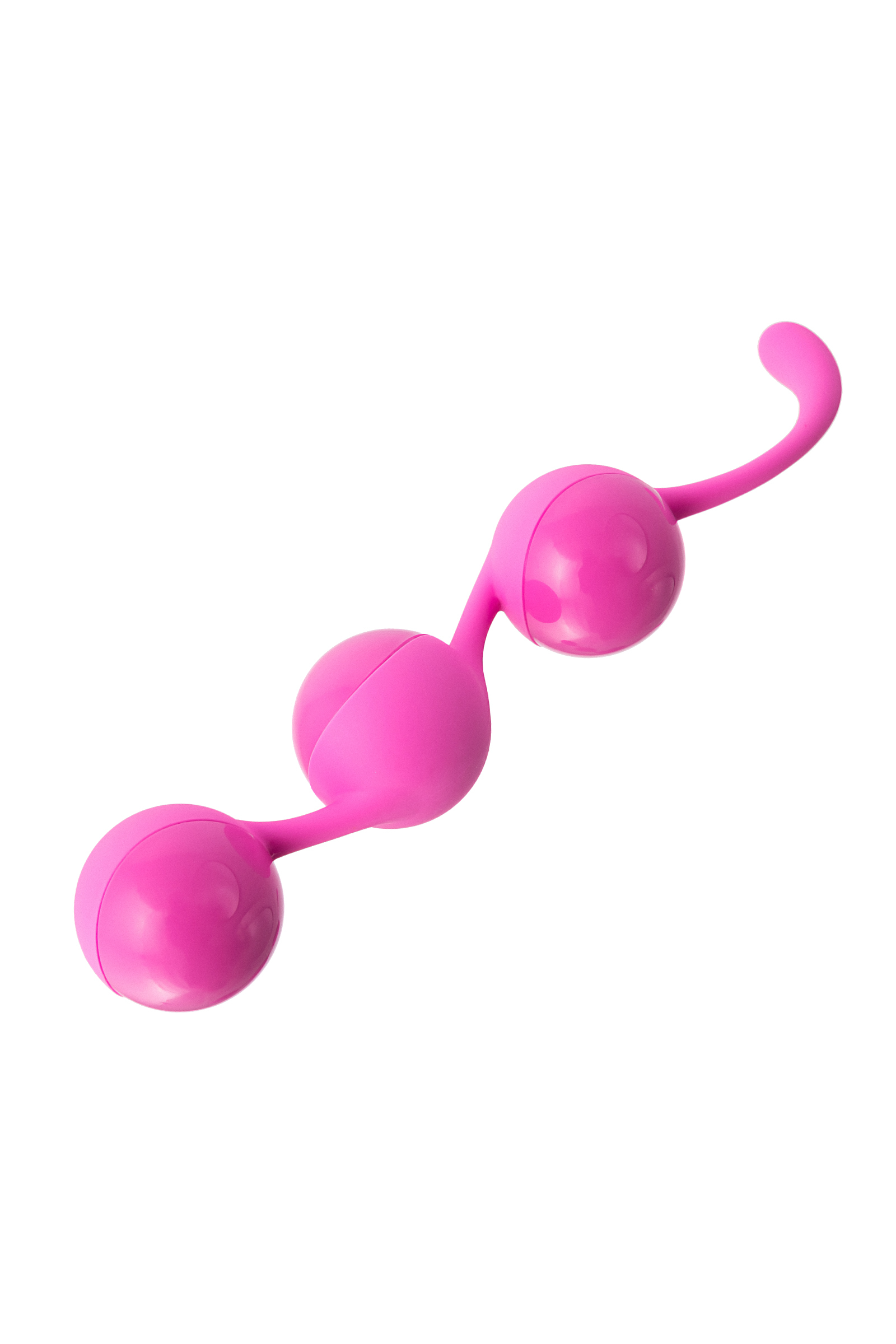 Силиконовые вагинальные шарики Seven Creations розовые 3,5 см