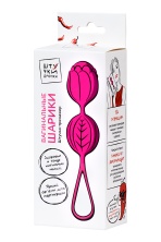 Силиконовые вагинальные шарики Штучки-дрючки розовые 3,5 см