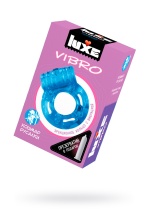 Комплект виброкольцо Luxe Vibro Кошмар русалки и презерватив синий 18 см