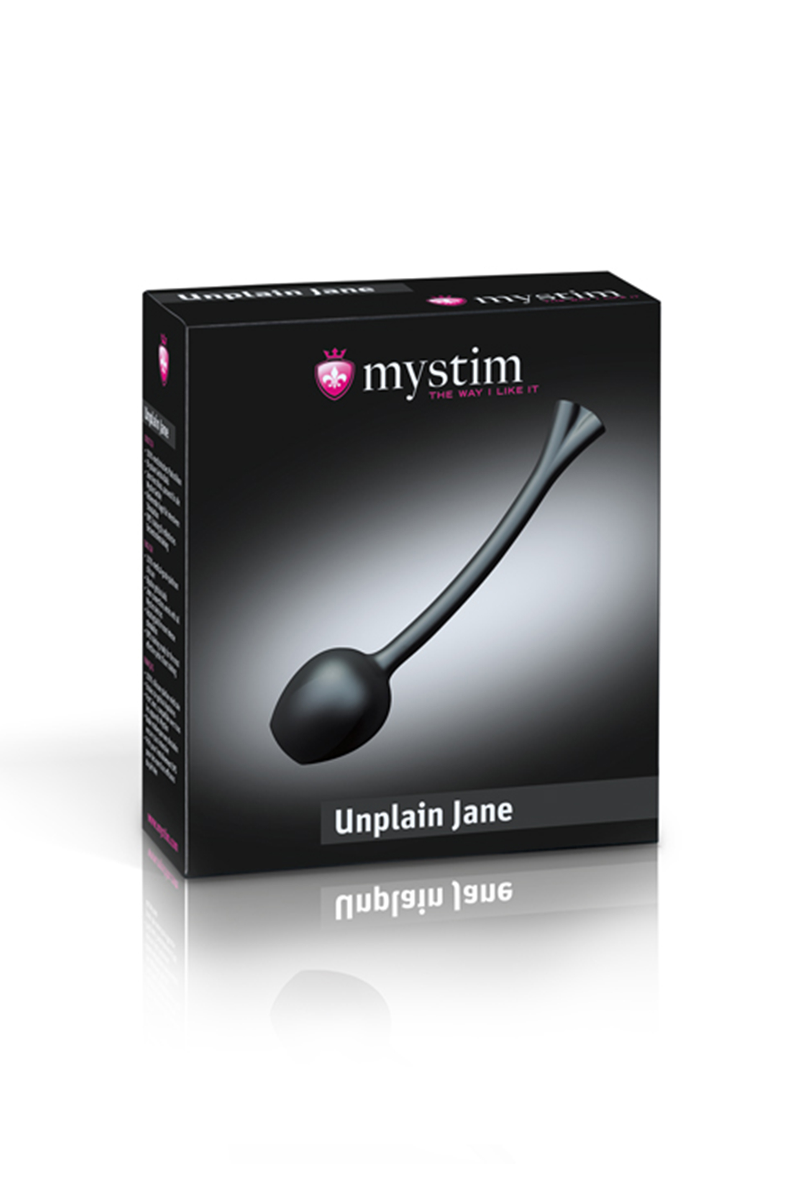Силиконовые вагинальные шарики Mystim Mono Unplain Jane Geisha Balls черные 3,3 см