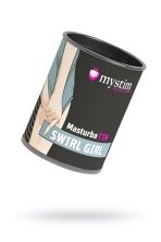 Мастурбатор Mystim MasturbaTIN Swirl Gir белый 4,5 см