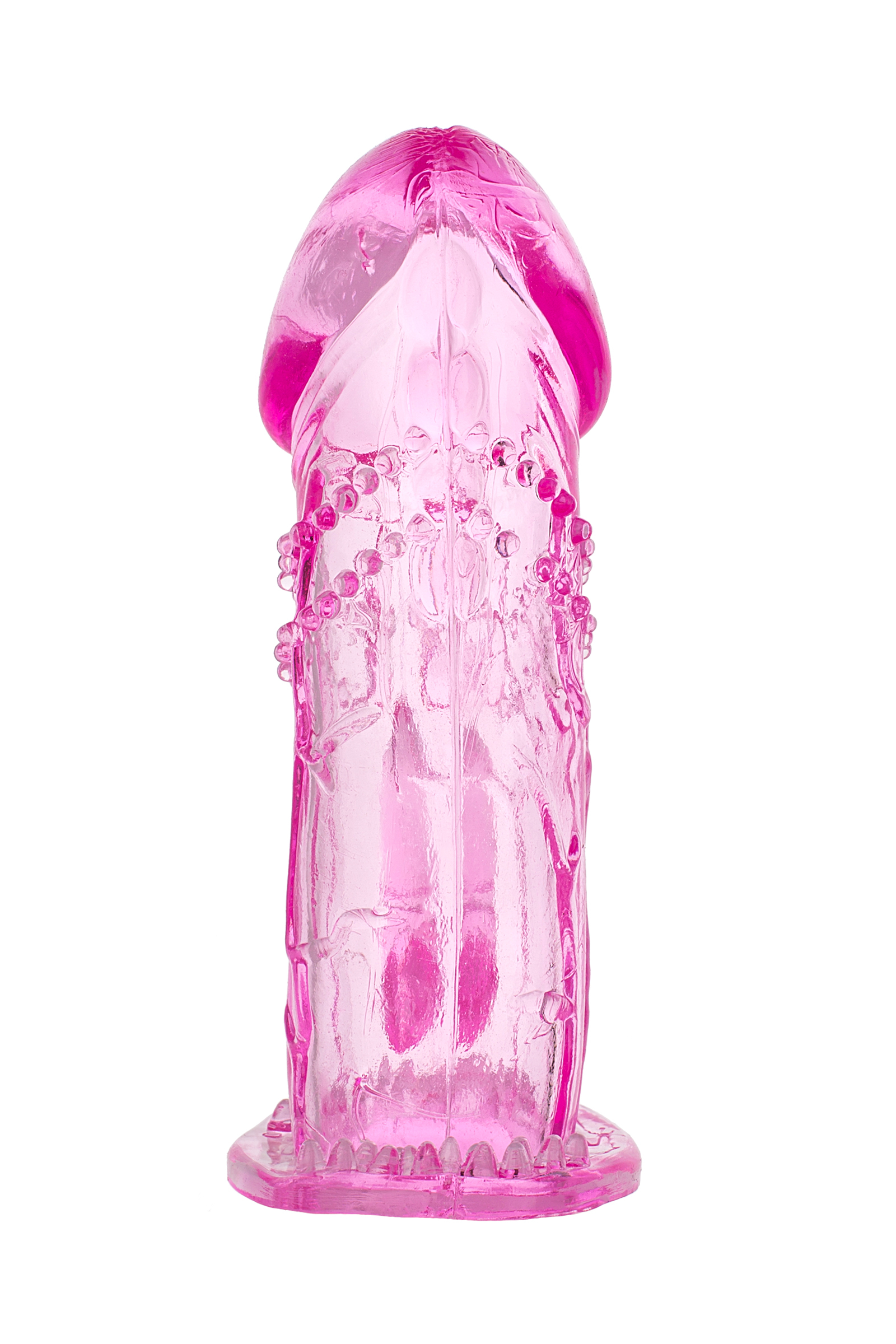 Насадка на пенис Toyfa розовая 13 см