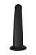 Силиконовый анальный фаллоимитатор POPO Pleasure by Toyfa Serpens с изгибом M черный 16,5 см