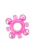 Эрекционное кольцо с бусинками Toyfa 888004 розовое